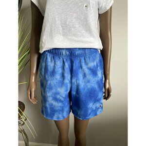 CHAMPION Blue Tie-Dye Shorts Size S
